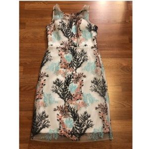 Nicole Miller Embroidered Floral Sheath Dress